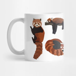 Painted Red Pandas Mug